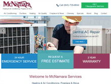 Tablet Screenshot of mcnamaraservices.com